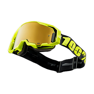 100% Crossbril ARmatic Neon Yellow - Spiegel True Goud Lens