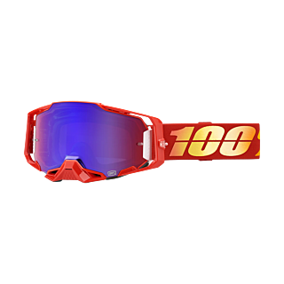 100% Crossbril Armega Nuketown - Spiegel Rood / Blauw Lens