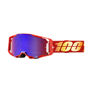100% Crossbril Armega Nuketown - Spiegel Rood / Blauw Lens