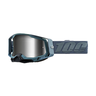 100% Crossbril Racecraft 2 Battleship - Spiegel Zilver Lens