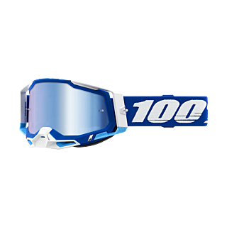 100% Crossbril Racecraft 2 Blue - Spiegel Blauw Lens