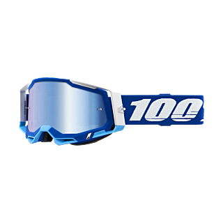 100% Crossbril Racecraft 2 Blue - Spiegel Blauw Lens