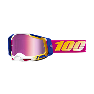 100% Crossbril Racecraft 2 Mission - Spiegel Roze Lens