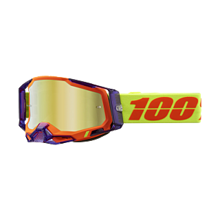 100% Crossbril Racecraft 2 Panam - Spiegel Goud Lens
