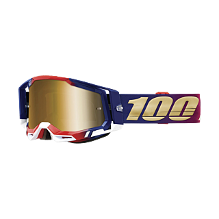 100% Crossbril Racecraft 2 United - Spiegel True Goud Lens
