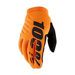 100% Crosshandschoenen Winter Brisker - Fluo Oranje / Zwart