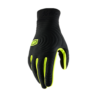 100% Crosshandschoenen Winter Brisker Xtreme - Zwart / Fluo Geel