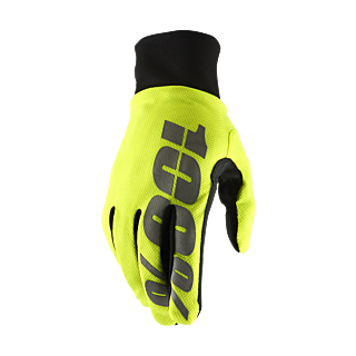 100% Crosshandschoenen Winter Hydromatic Waterproof - Neon Geel