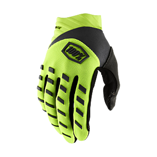 100% Kinder Crosshandschoenen Airmatic - Fluo Geel / Zwart