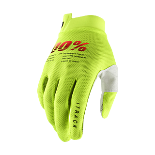 100% Kinder Crosshandschoenen iTrack - Fluo Geel