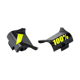 100% Roll-Off Kapjes Forecast Generation 1 &amp; 2 - Zwart / Geel