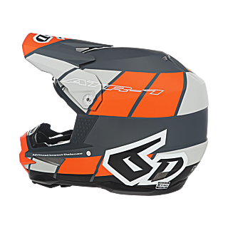 6D Crosshelm ATR-1 Shear - Oranje / Grijs / Zwart