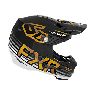 6D Crosshelm ATR-2 FXR - Zwart / Wit / Goud