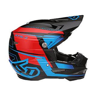 6D Crosshelm ATR-2 Mach - Rood / Zwart / Blauw