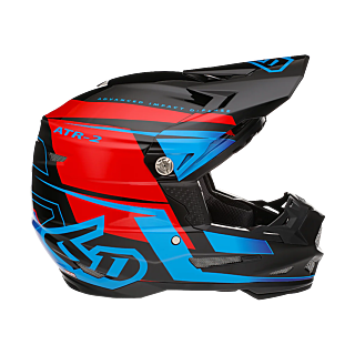 6D Crosshelm ATR-2 Mach - Rood / Zwart / Blauw