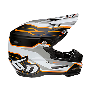 6D Crosshelm ATR-2 Phase - Wit / Oranje