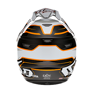 6D Crosshelm ATR-2 Phase - Wit / Oranje