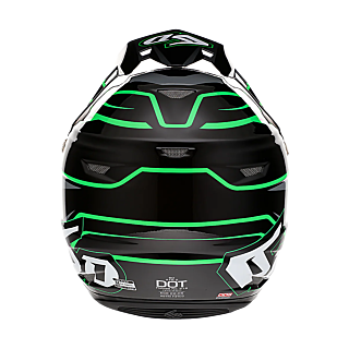 6D Crosshelm ATR-2 Phase - Zwart / Groen