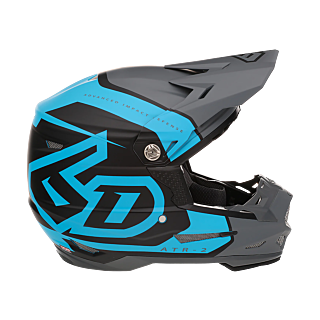 6D Crosshelm ATR-2 Torque - Mat Cyan / Grijs