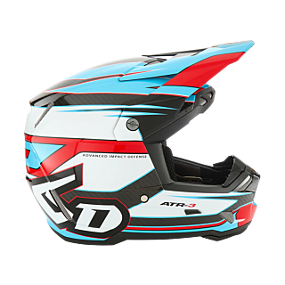 6D Crosshelm ATR-3 Hyper - Rood / Cyan