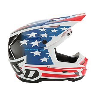 6D Crosshelm ATR-3 Patriot - Rood / Wit / Blauw