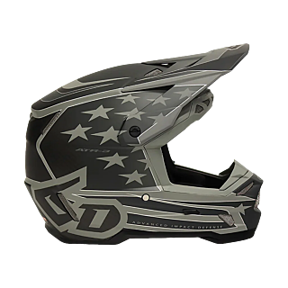 6D Crosshelm ATR-3 Patriot - Zwart
