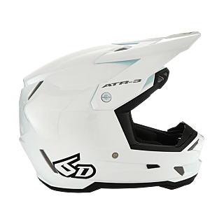 6D Crosshelm ATR-3 Solid - Glans Wit
