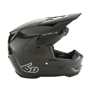 6D Crosshelm ATR-3 Solid - Glans Zwart