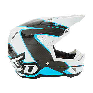 6D Crosshelm ATR-3 Wave - Cyan / Wit
