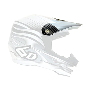 6D Helmklep ATR-1 Crusader Graphic - Zwart / Wit