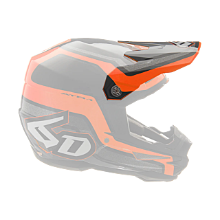 6D Helmklep ATR-1 Fuse - Oranje / Zwart