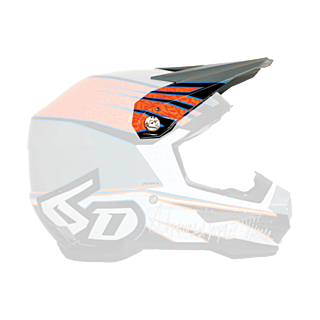 6D Helmklep ATR-1 Intruder Graphic - Oranje / Zwart