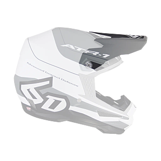 6D Helmklep ATR-1 Pace - Wit / Grijs