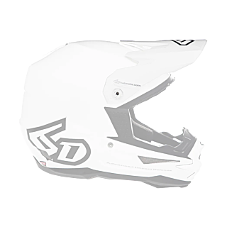 6D Helmklep ATR-1 Solid Gloss - Wit