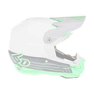 6D Helmklep ATR-1 Split - Neon Groen