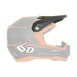6D Helmklep ATR-1 Stealth Graphic - Charcoal / Neon Oranje