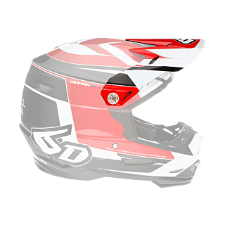 6D Helmklep ATR-2 Impact - Rood