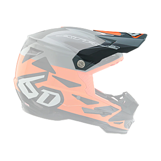 6D Helmklep ATR-2 Merge - Oranje / Grijs / Zwart