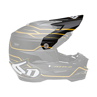 6D Helmklep ATR-2 Phase - Zwart / Goud