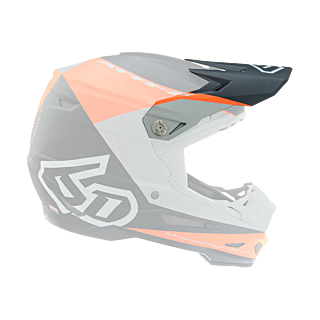 6D Helmklep ATR-2 Quadrant - Oranje / Zwart / Grijs