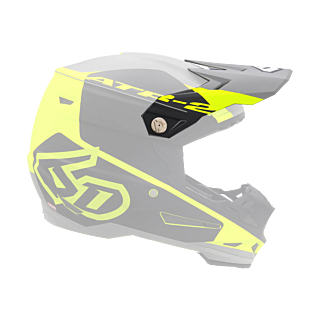 6D Helmklep ATR-2 Shadow - Neon Geel