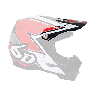6D Helmklep ATR-2 Strike Glans - Rood