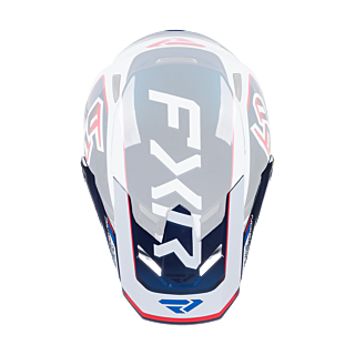 6D Helmklep ATR-3 FXR - Wit / Rood / Blauw