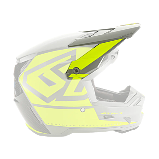 6D Helmklep ATR-3 Hex - Neon Geel