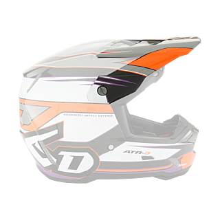 6D Helmklep ATR-3 Hyper - Neon Oranje / Paars
