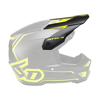 6D Helmklep ATR-3 Nova - Neon Geel