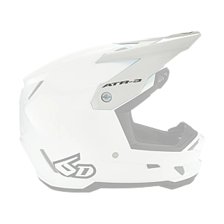 6D Helmklep ATR-3 Solid - Glans Wit