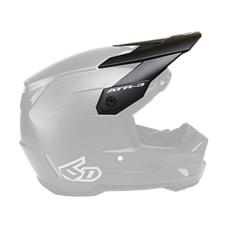 6D Helmklep ATR-3 Solid - Mat Zwart