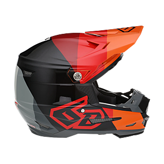 6D Kinder Crosshelm ATR-2Y Range - Rood