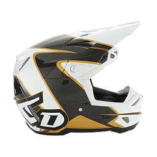 6D Kinder Crosshelm ATR-3Y Wave - Goud / Wit